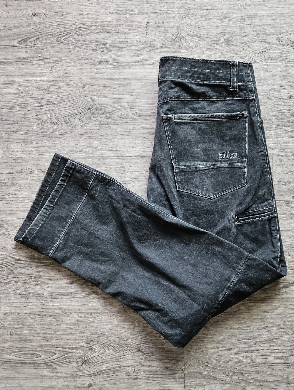 Kuhl Men's 32x32 Washed Black Rydr Straight Jeans